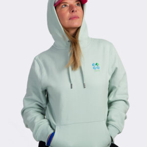 felpa next hoodie verde acqua rigenera